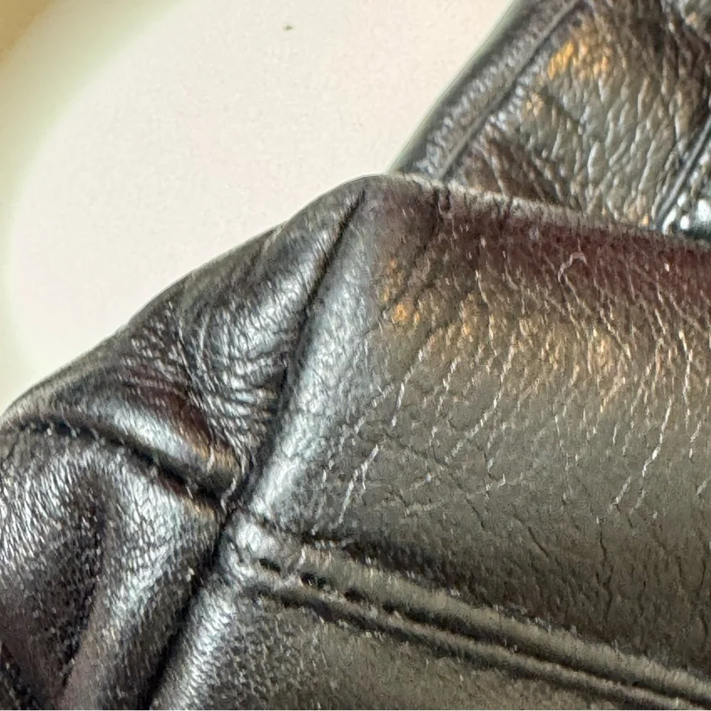 Perlina New York Black Leather Shoulder Bag